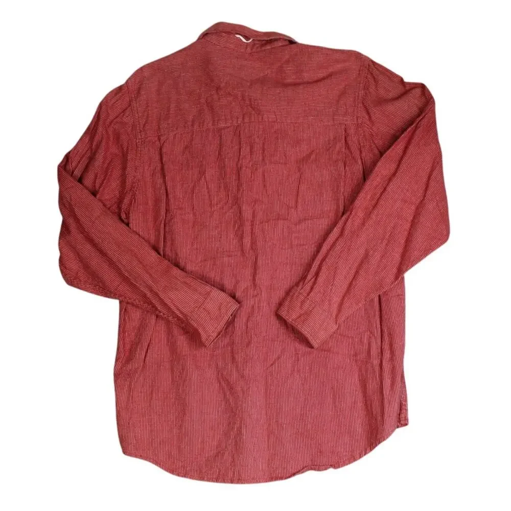 Vintage Banana Republic Shirt Mens Medium Red Mill Valley 80s 90s USA Safari